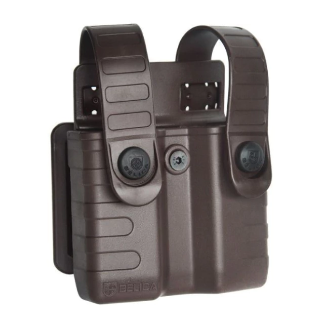 Porta Carregador Duplo Bélica em Polímero - Tab Lock