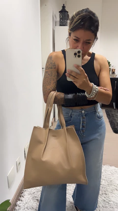 Bolsa Sacola Couro - loja online