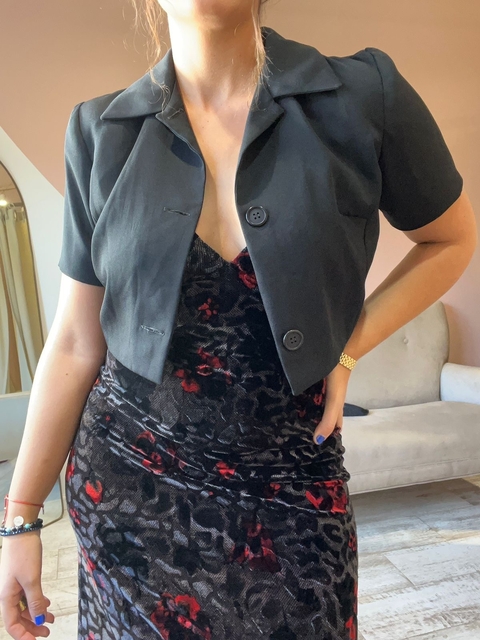 Blazer corto negro