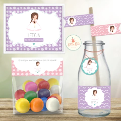 Imprimible fiesta de comunión niña