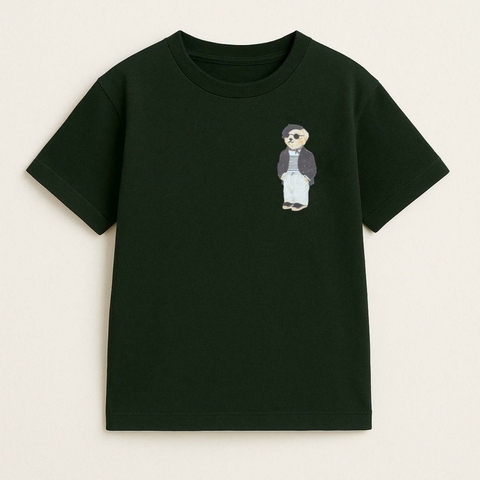 REMERA OVERSIZE OSO TOP VERDE - comprar online