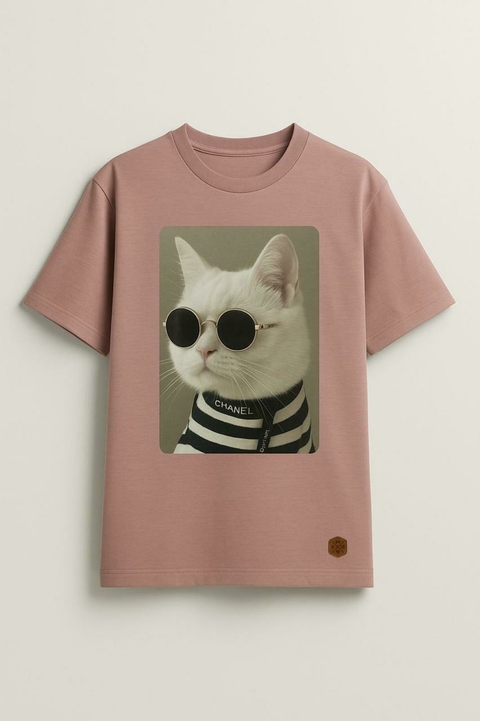 REMERA FASHION CAT ROSA - comprar online