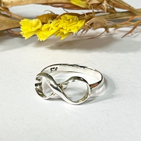 anillo infinito PLATA 925 sk461