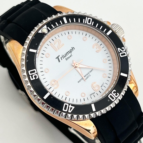 RELOJ TRIUNPH DORADO MALLA SILICONA 522292