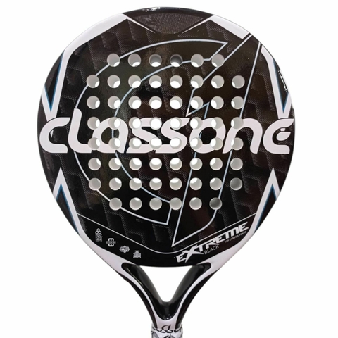 Paleta Padel Class One Extreme Black Carbon Frame + Regalos!