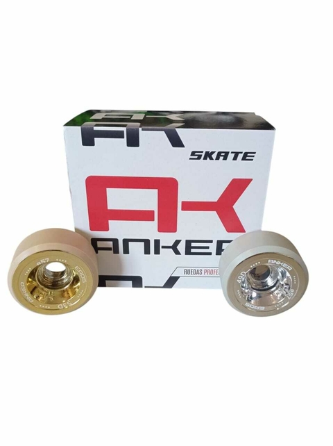 Pack X8 Ruedas Patin Anker Eros Cromadas Libre 49d Y 53d - comprar online