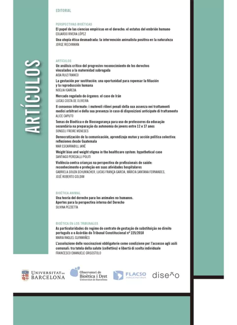 PERSPECTIVAS BIOÉTICAS N° 48 - Editorial Nobuko Diseño - comprar online