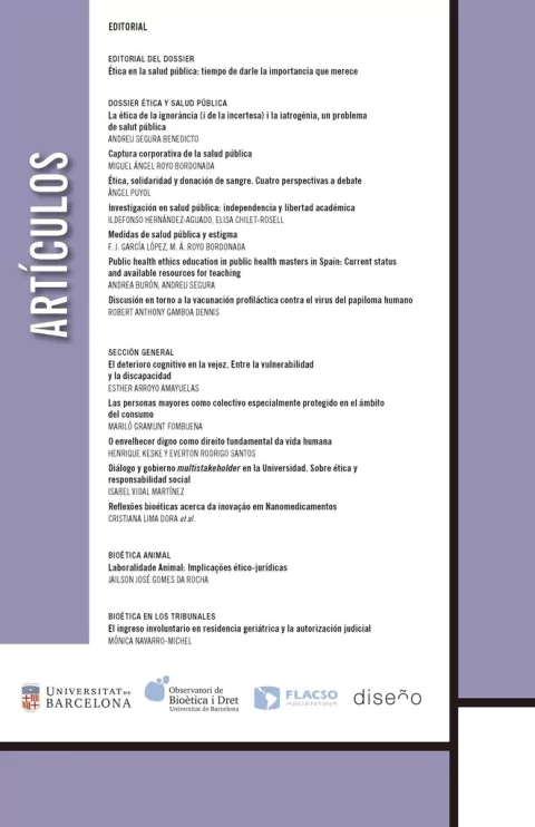 PERSPECTIVAS BIOÉTICAS N° 49 - Editorial Nobuko Diseño - comprar online