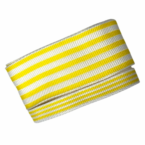 Kit fita Sinimbu jeans listrada 10/38mm (4 mts) - Amarelo