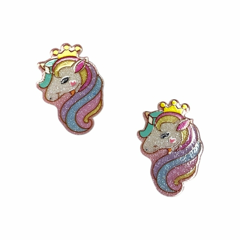 Apliques unicórnio coroa - Acrilico (2 unid.)