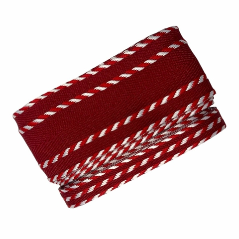 Kit fita Sinimbu pesponto duplo 10/38mm (4 mts) - Vinho