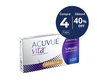 Acuvue Vita Astigmatismo 4 cajas (x 24 lentes) Acuvue Vita Astigmatismo 4 cajas (x 24 lentes) - comprar online