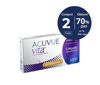 Acuvue Vita Astigmatismo 2 cajas (x 12 lentes) Acuvue Vita Astigmatismo 2 cajas (x 12 lentes) - comprar online