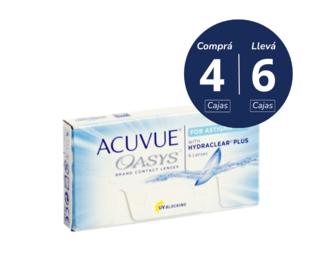 Acuvue Oasys para Astigmatismo x 6 cajas (X 36 lentes) Acuvue Oasys para Astigmatismo x 6 cajas (X 36 lentes)