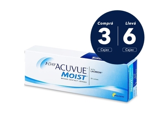 Acuvue 1 Day Moist x 6 cajas (x 180 lentes) Acuvue 1 Day Moist x 6 cajas (x 180 lentes)