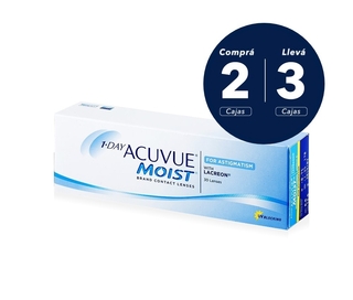 Acuvue 1 Day Moist para Astigmatismo x 3 cajas (x 90 lentes) Acuvue 1 Day Moist para Astigmatismo x 3 cajas (x 90 lentes)