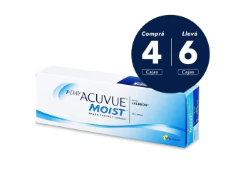 Acuvue 1 Day Moist x 6 cajas (x 180 lentes) Acuvue 1 Day Moist x 6 cajas (x 180 lentes)