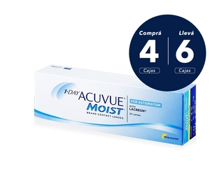 Acuvue 1 Day Moist para Astigmatismo x 6 cajas (x 180 lentes) Acuvue 1 Day Moist para Astigmatismo x 6 cajas (x 180 lentes)