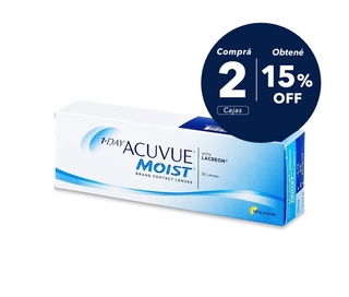 Acuvue 1 Day Moist x 2 cajas (x 60 lentes) Acuvue 1 Day Moist x 2 cajas (x 60 lentes)