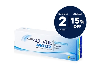 Acuvue 1 Day Moist para Astigmatismo x 2 cajas (x 60 lentes) Acuvue 1 Day Moist para Astigmatismo x 2 cajas (x 60 lentes)