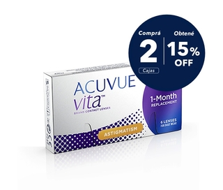 Acuvue Vita Astigmatismo 2 cajas (x 12 lentes) Acuvue Vita Astigmatismo 2 cajas (x 12 lentes) - comprar online