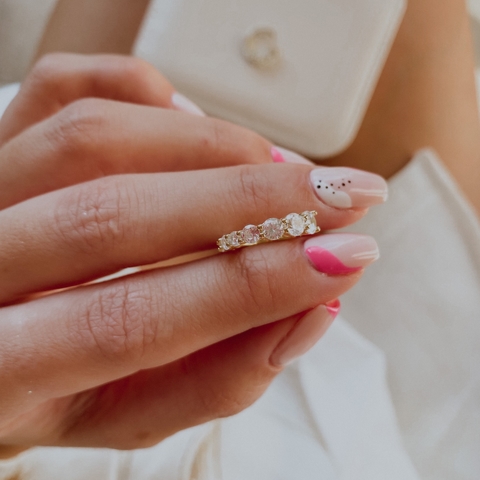 CUFF DAISY (BAÑADO EN ORO)