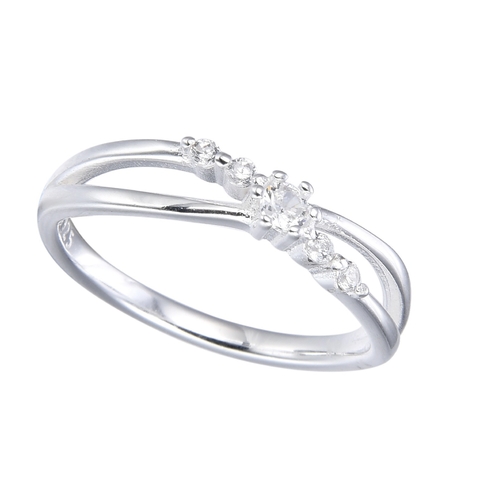ANILLO CRUZADO CUBIC (PLATA 925)