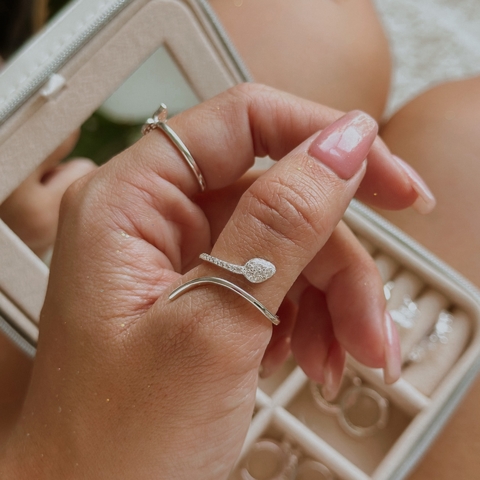 ANILLO COBRA REGULABLE (PLATA 925)