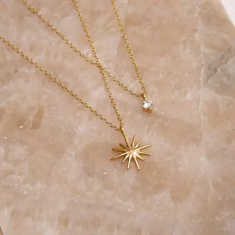 COLGANTE MILO DOBLE (ACERO DORADO)