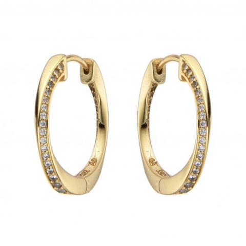 Argollitas lacroix 20mm (bañado en oro)