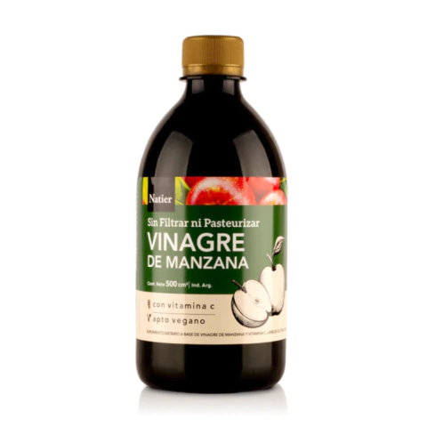 VINAGRE DE SIDRA DE MANZANA + VITAMINA C X500 ML - NATIER