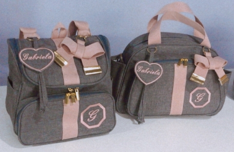 bolsa média mais mochila dois em um