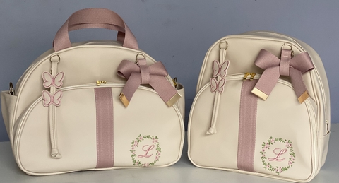 Kit maternidade floral duas peças