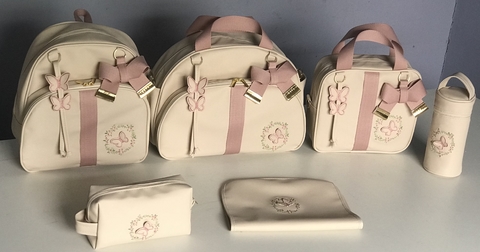 Kit borboleta maternidade personalizado 6 peças