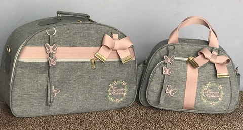 Kit maternidade mala mais mochila e bolsa média