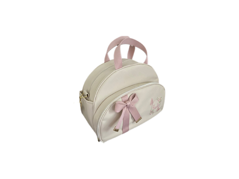 Bolsa g marfim faixa rose - comprar online