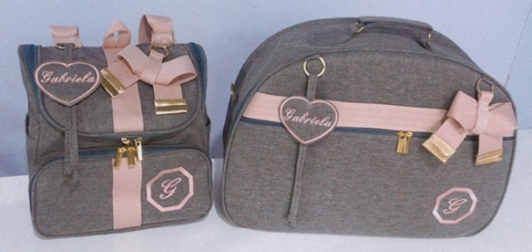 Kit maternidade personalizado linho