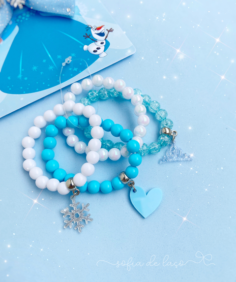 Kit pulseiras princesas