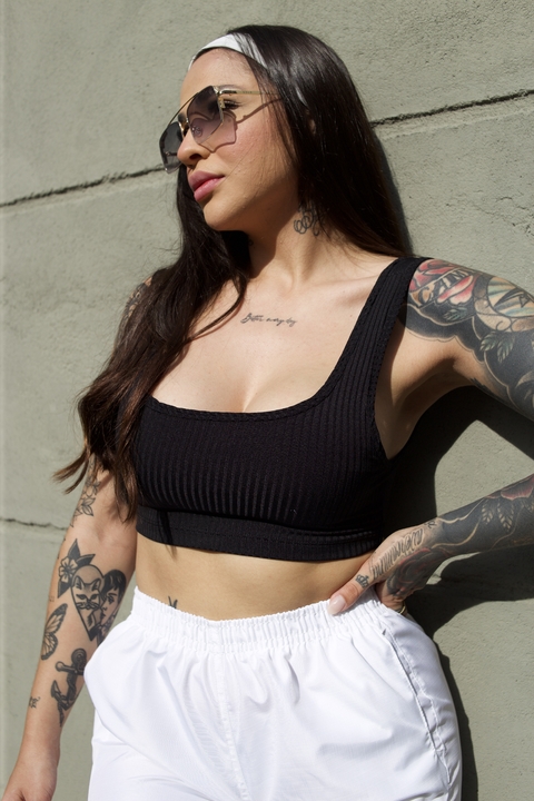 Top Regata Basic Preto