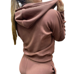 Campera lycra deportiva dama -CAMPOTTO MARRRON - tienda online