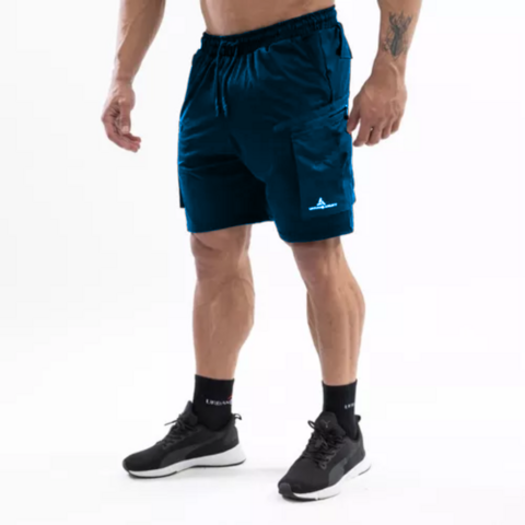 Short deportivo cargo hombre - SHCARGO AZUL