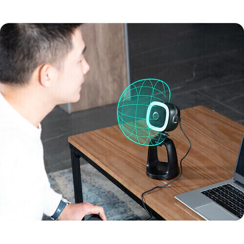 WebCam All-in-One Boya BY-CM6A (Microfone / Ring Light Led / Full HD 1080p - 30fps / Saída 3.5mm)