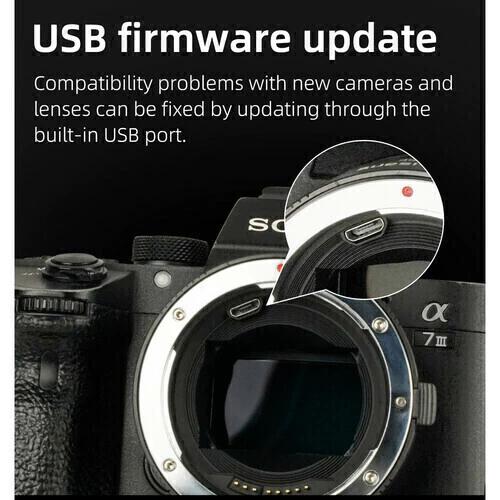 Conversor Adaptador 7Artisans Auto-Focus ( Lentes Canon EF EFS Mount para Sony E Mount) - loja online