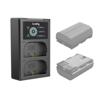 Carregador Duplo LCD SmallRig 4084 (Bateria Canon LP-E6NH)