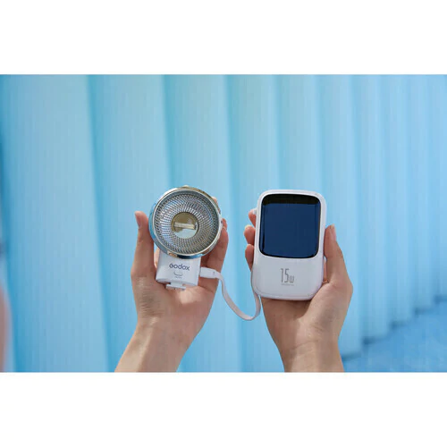 Retro Camera Flash Universal Godox Lux Elf ( bateria interna 350mAh / Usb-C)