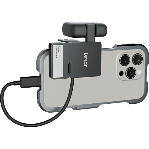 Lexar SSD Portátil 2TB Professional Go USB 3.2 Gen 2 com Hub (Apple ProRes 4K/60p)