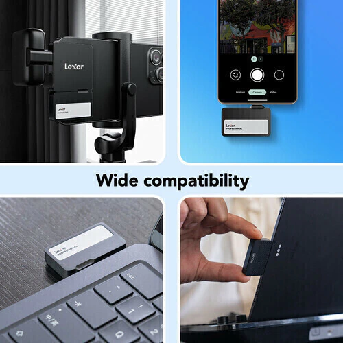 Lexar SSD Portátil 2TB Professional Go USB 3.2 Gen 2 (Apple ProRes 4K/60p)