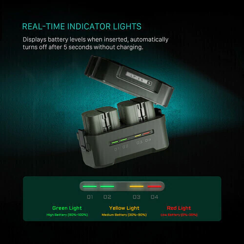 Estação de Carregamento Portatil Tilta para Baterias EN-EL15C Nikon ( Carregamento Rápido até 4 baterias Simuntâneas) na internet
