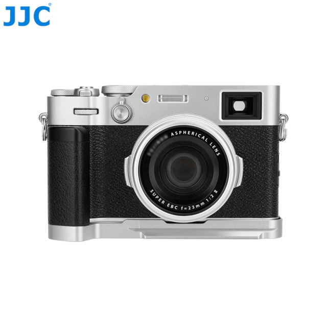Hand Grip para FujiFilm X100VI - JJC HG-X100VI Silver (Base ARCA Swiss) - CAMERA NINJA • PHOTO VIDEO STORE
