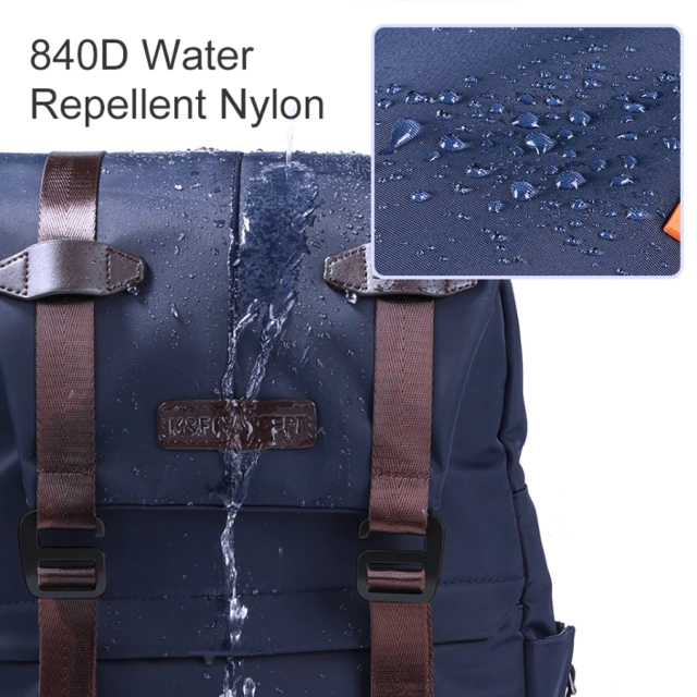 Mochila Camera Backpack K&F 20L Azul Marinho / Marrom (Capa de chuva, 15.6 notebook) - loja online